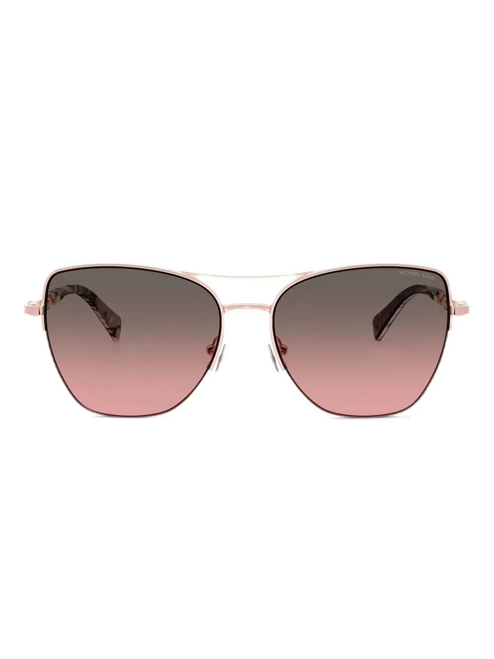 Michael Kors Occhiali da sole in metallo con catena - Rosa