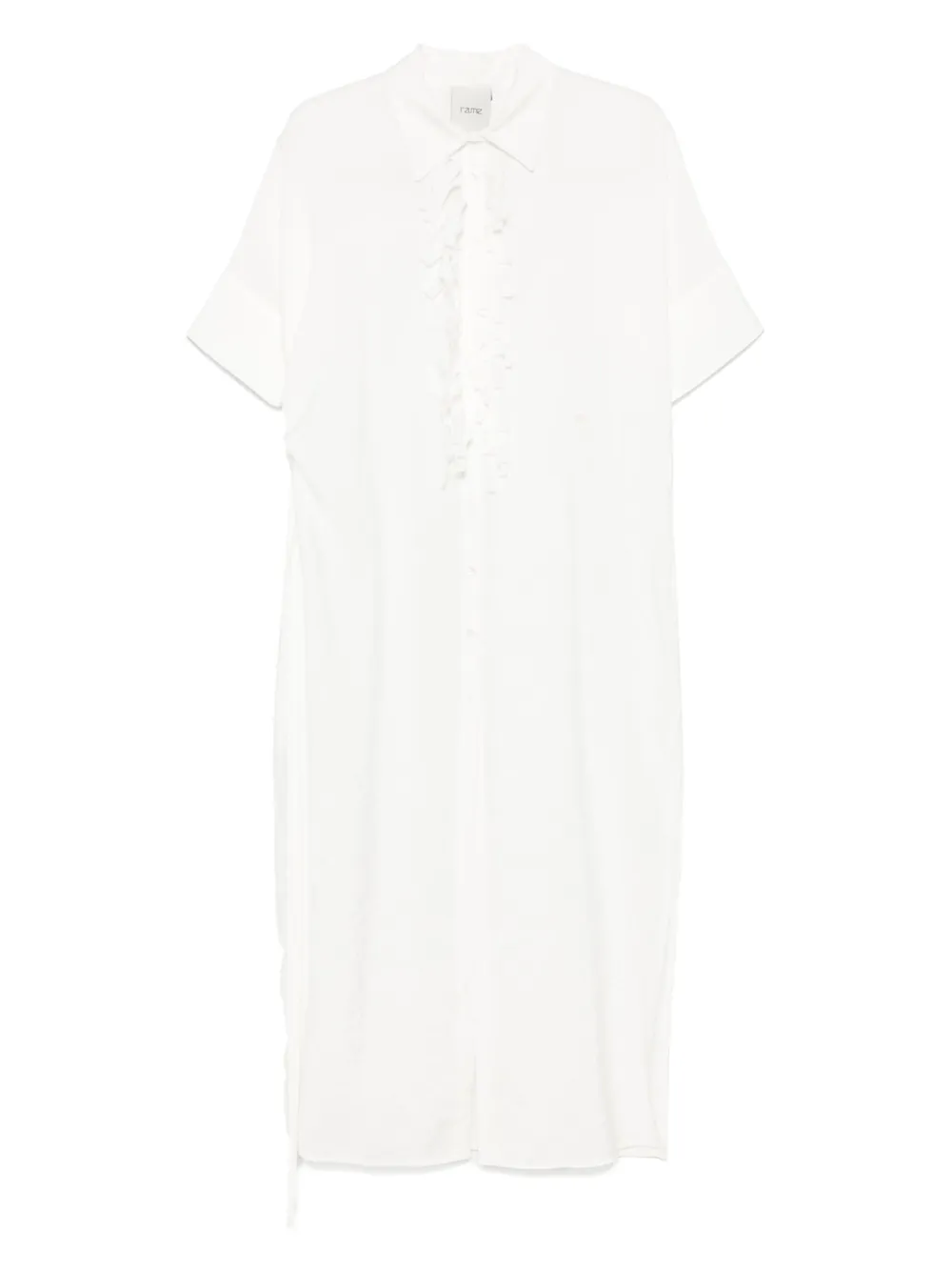 RAME jupe mi-longue à franges | blanc | Image 1