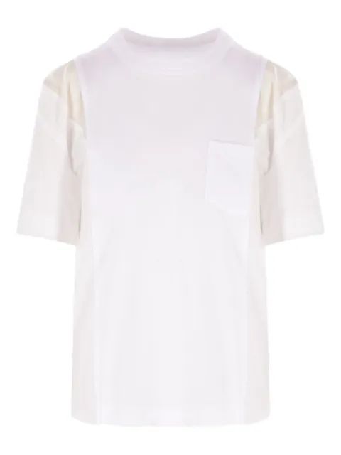 sacai playera con paneles