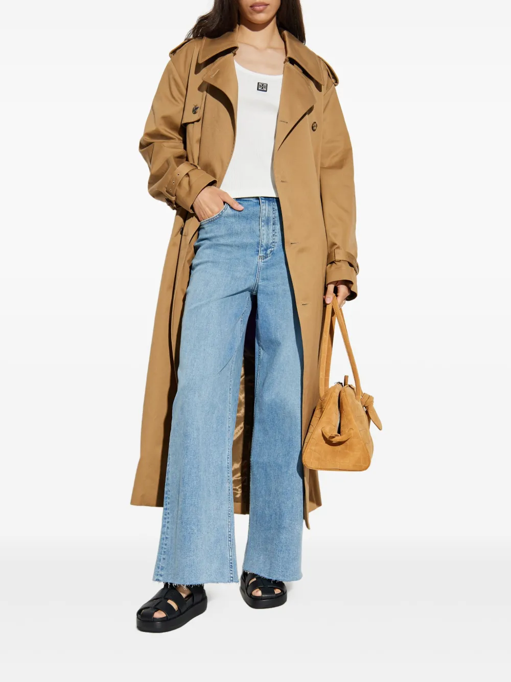 Rag & bone logo-patch jeans - Blauw