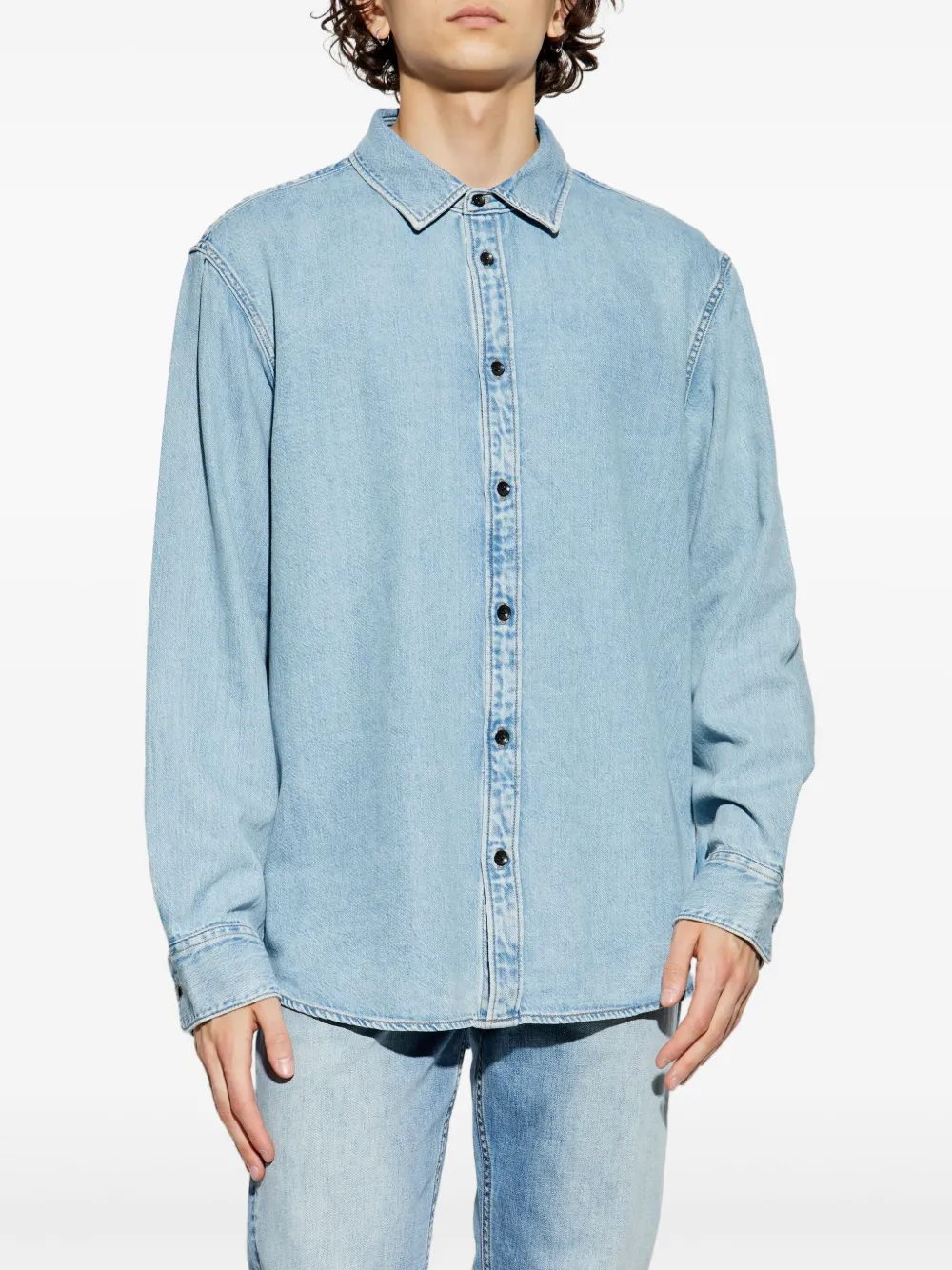 rag & bone Denim overhemd Blauw