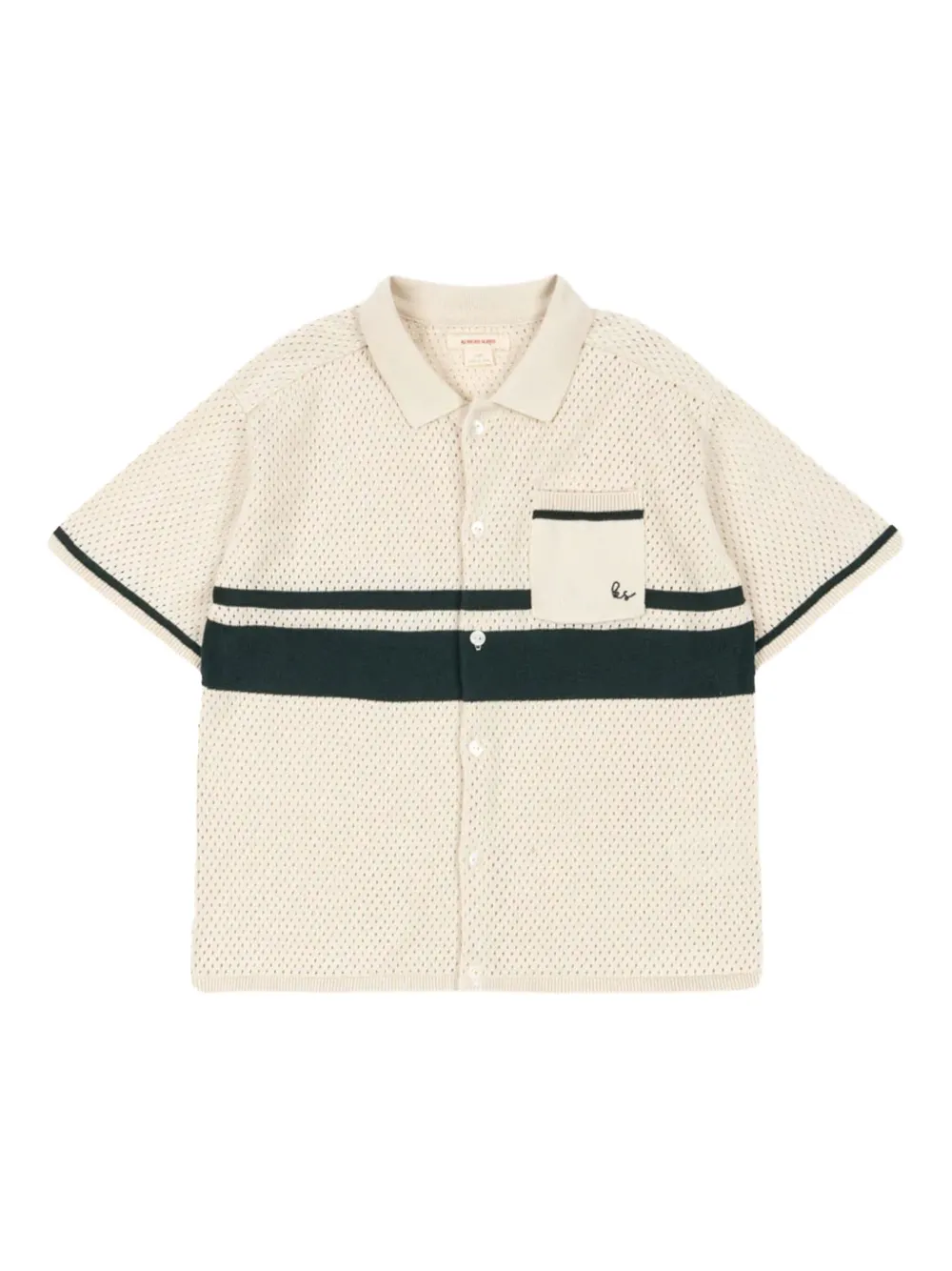 Konges Sløjd knitted polo shirt | Neutrals | Image 1