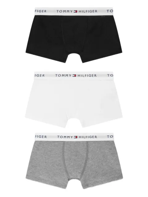 Tommy Hilfiger Junior pack de tres bóxeres con logo en la pretina