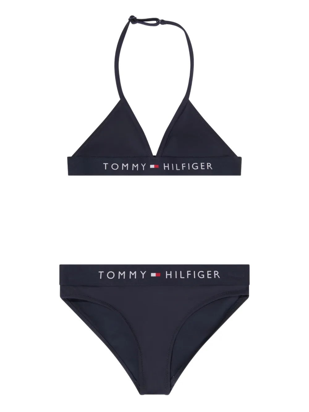 TOMMY HILFIGER JUNIOR LOGO-PRINT BIKINI