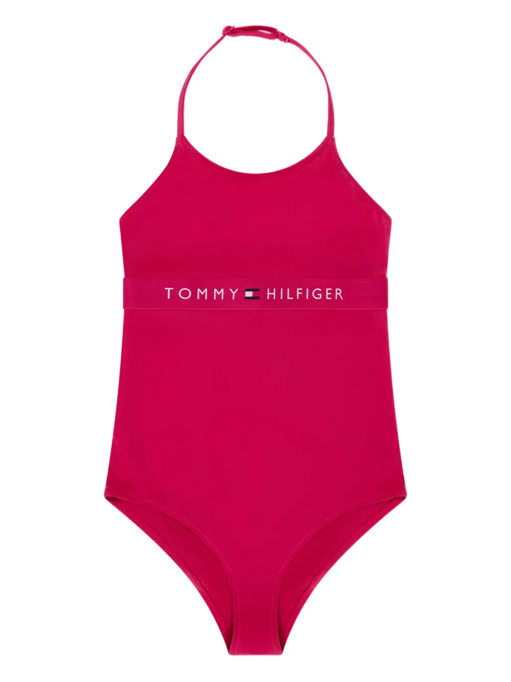 Tommy Hilfiger Junior ロゴテープ ワンピース水着 - ピンク Tommy Hilfiger Junior ロゴテープ ワンピース水着 - ピンク