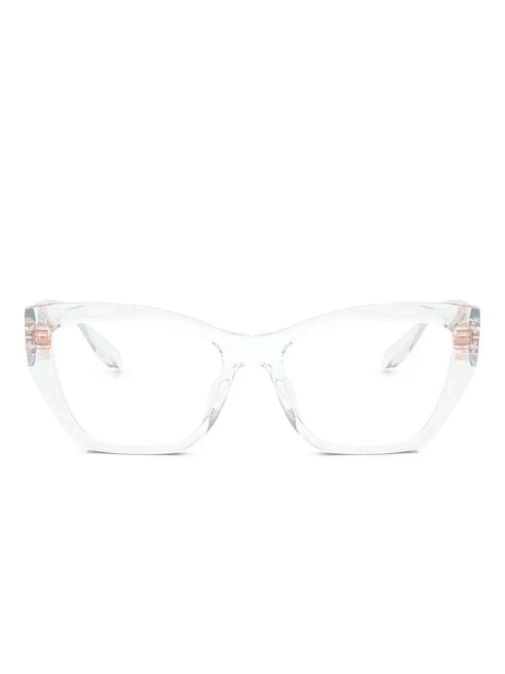 Michael Kors lunettes de vue Puglia à monture papillon | blanc | Image 1
