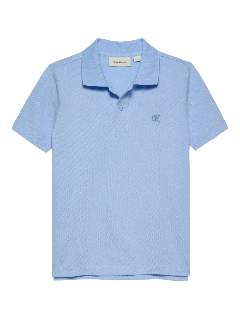 Calvin Klein Kids Poloshirt van stretch-katoen Blauw