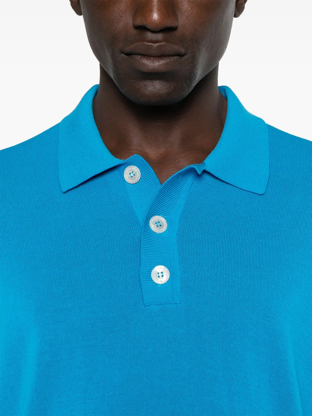 AMARANTO FINE-KNIT POLO SHIRT 