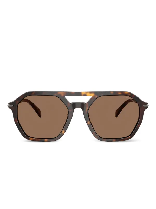 Michael Kors Brown Geometric Frame Sunglasses Michael Kors Silverton Mk 1153 Men Brown Geometric  main image 2
