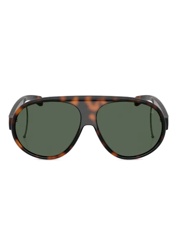 Moncler Sunglasses Eyewear Brown Moncler Eyewear Sunglasses Acetate Round ML0044 Sonnenbrille  main image 3