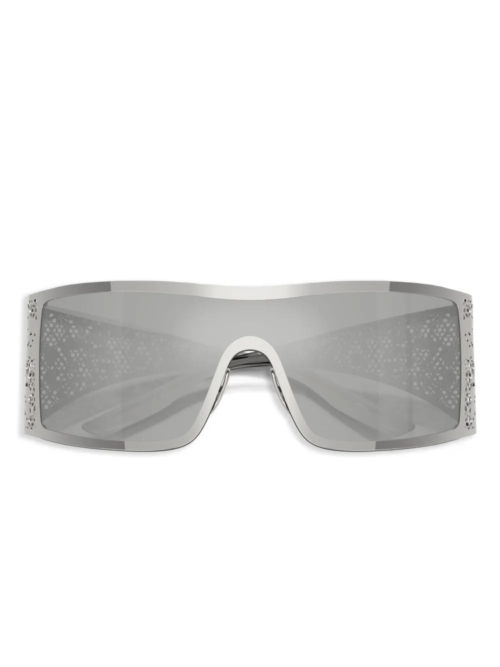 Dolce & Gabbana Eyewear Zonnebril met schild montuur Zilver