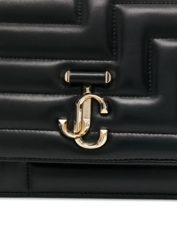 Jimmy Choo Pre-Owned Avenue Shoulder Bag | Black | FARFETCH CA