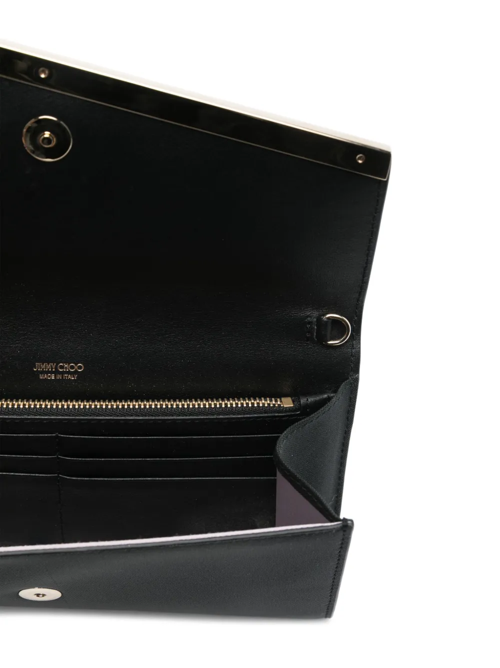Pre-owned Jimmy Choo Mini Emmie Clutch Bag In Black