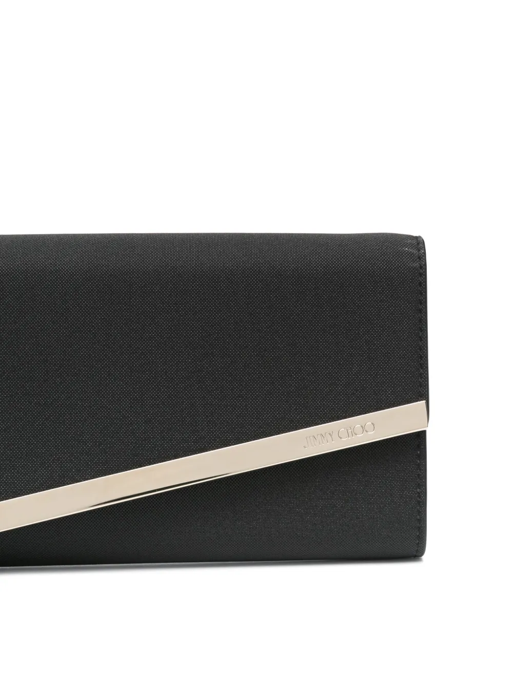Pre-owned Jimmy Choo Mini Emmie Clutch Bag In Black