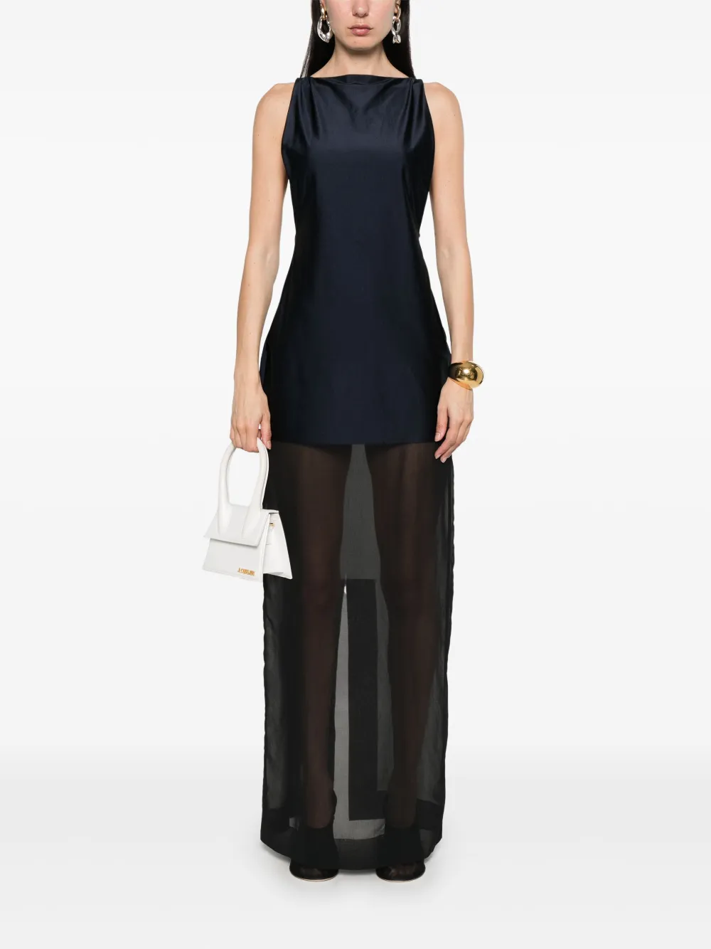 Jacquemus Pre-Owned La Robe Banista maxi-jurk - Blauw