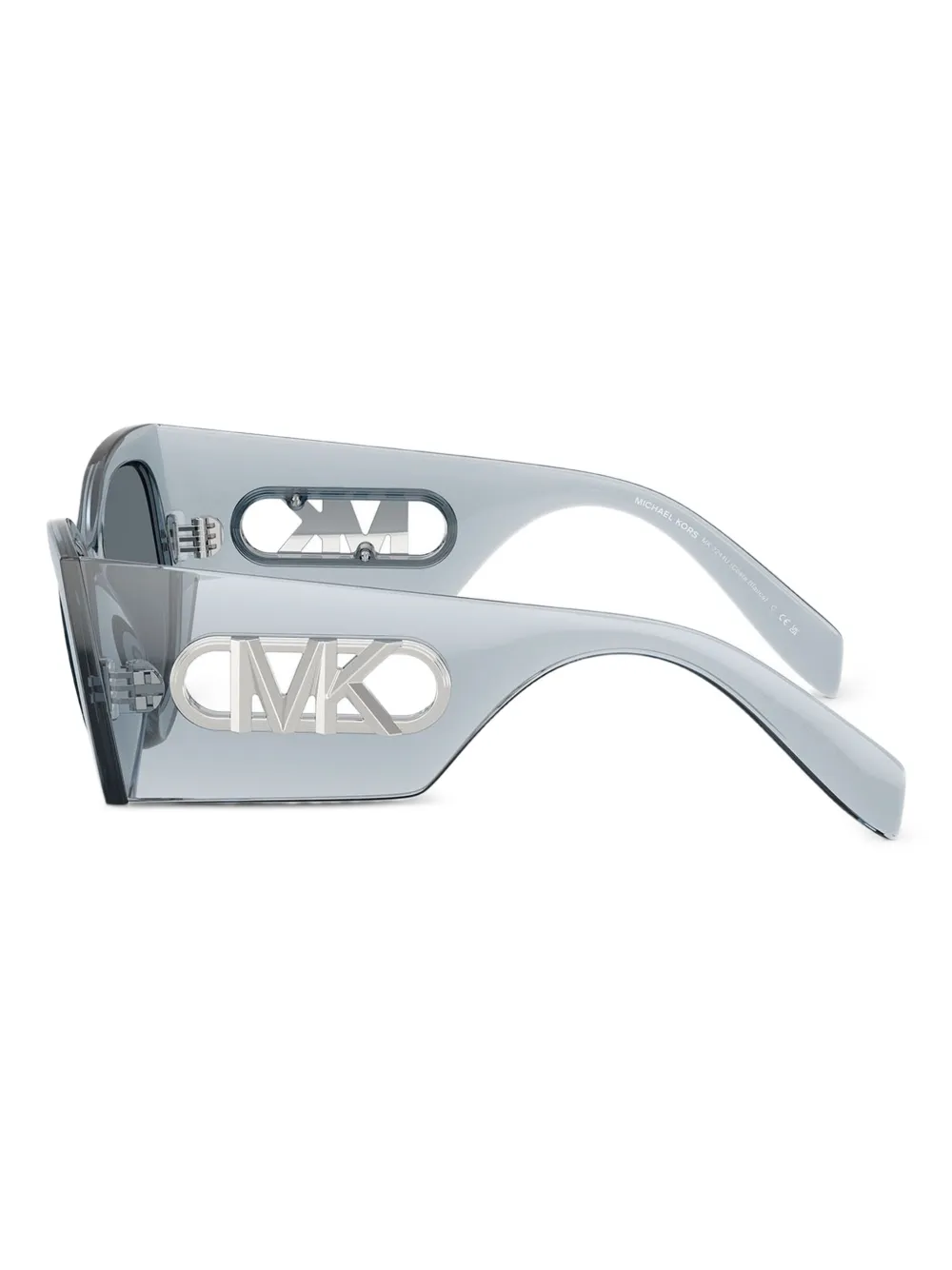Michael Kors Zonnebril met logoplakkaat Blauw