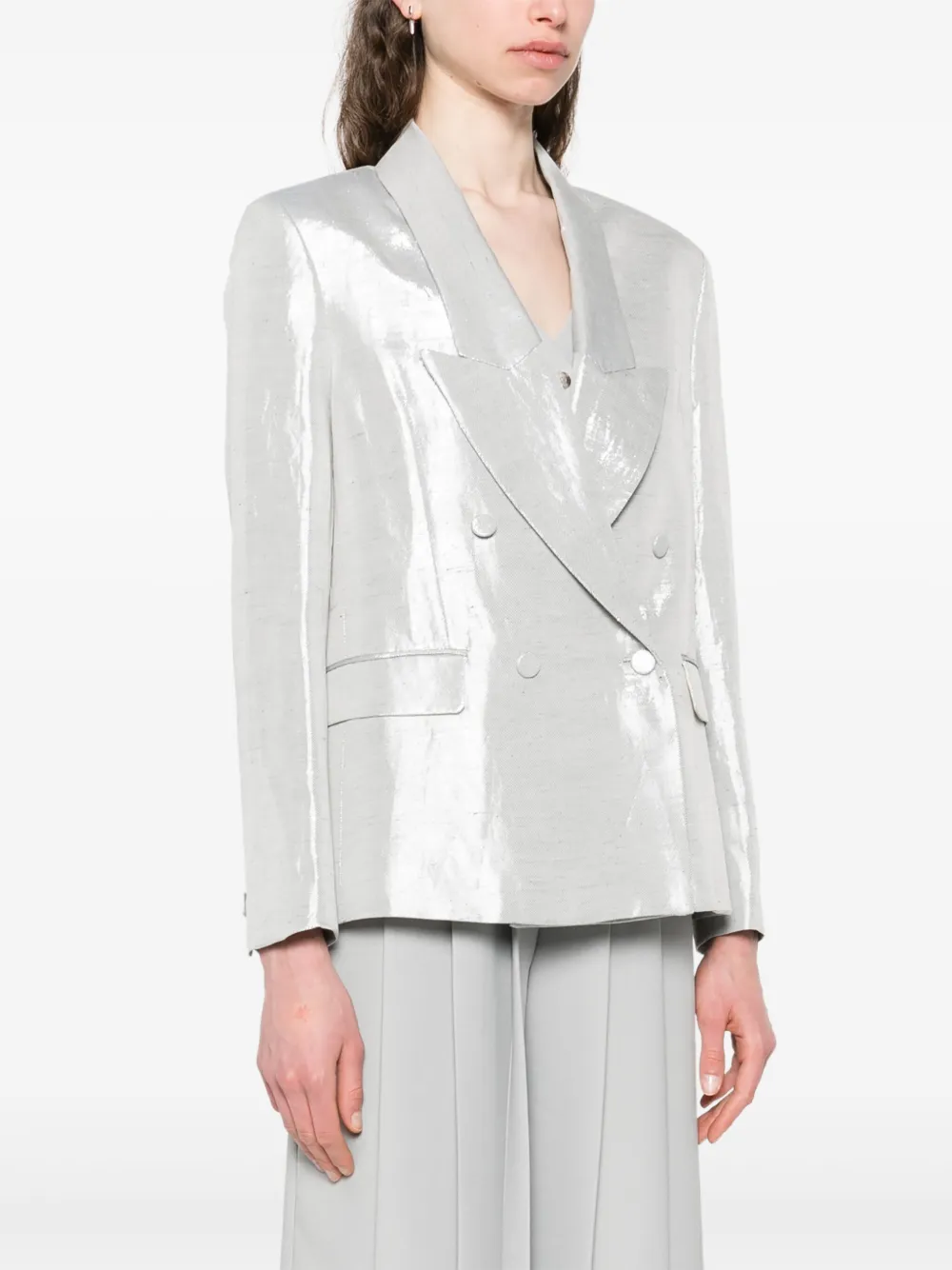RAME Metallic blazer Zilver