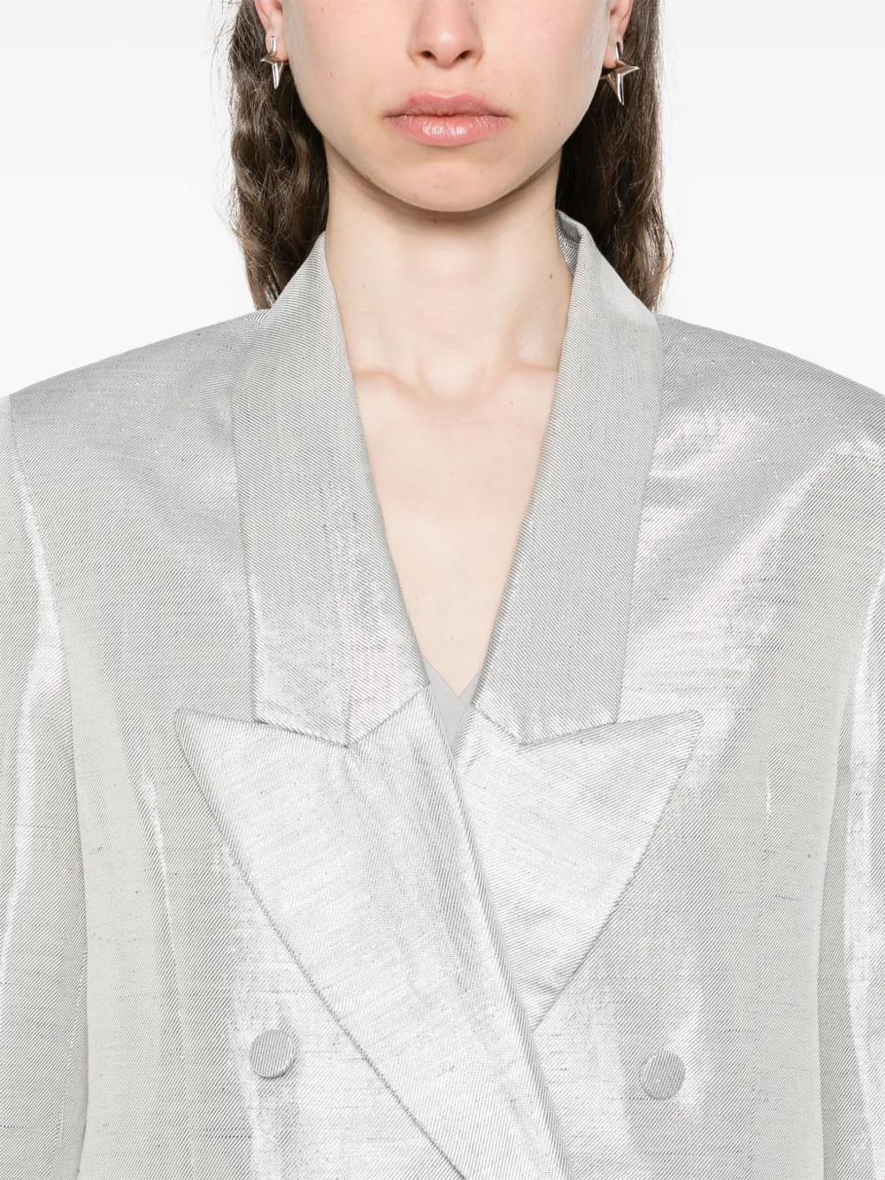 RAME Metallic blazer Zilver