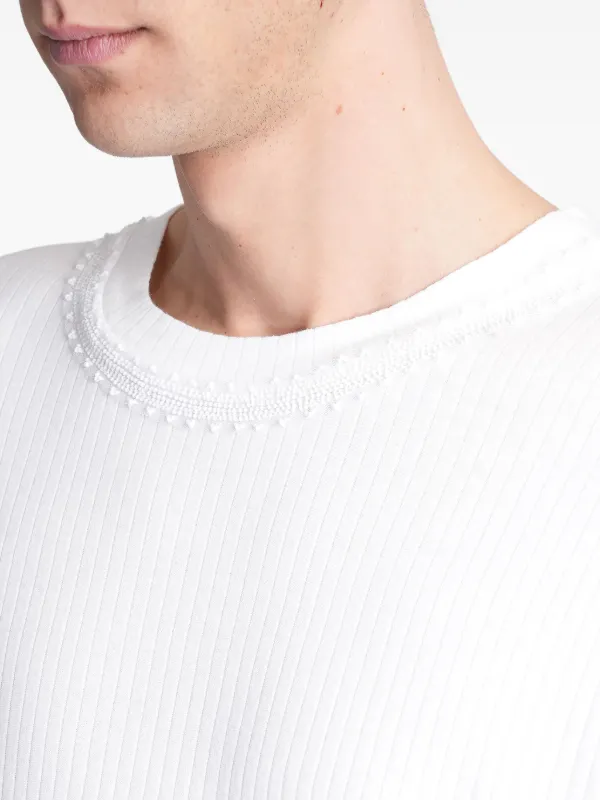 【関税込み】Bode オフホワイト Beaded Salt Marsh Tシャツ BODE Off-White Beaded Salt Marsh T-shirt - T-Shirts - Free