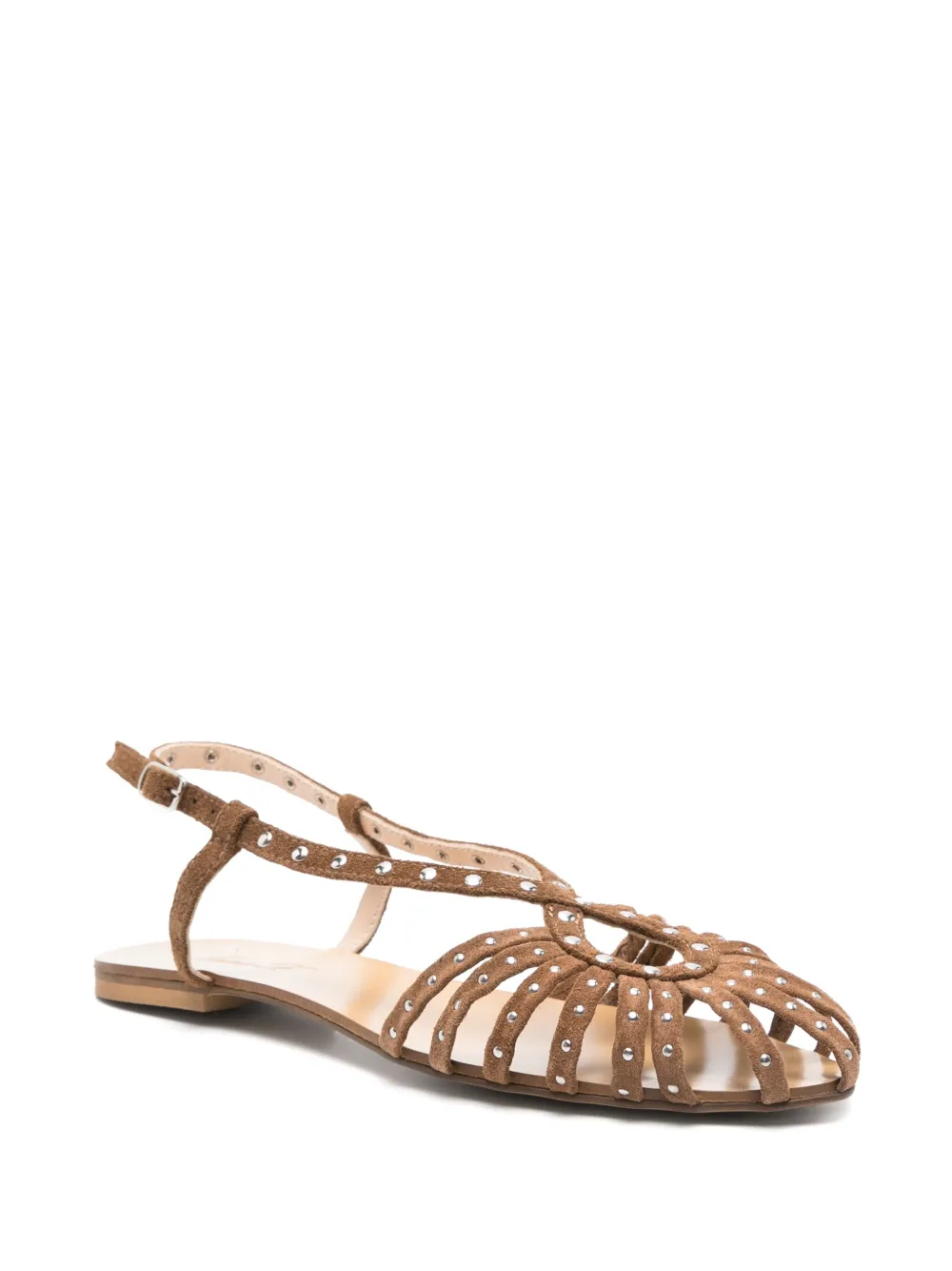 Anna F. suede sandals - Bruin