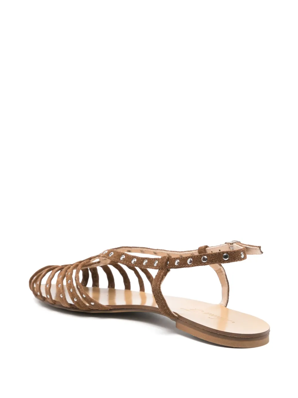 Anna F. suede sandals Brown