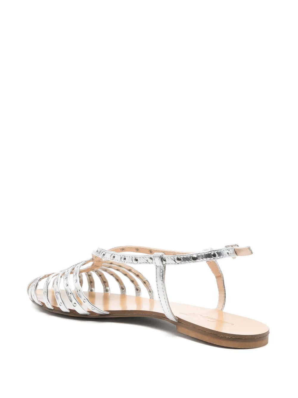 Anna F. Camelia sandals Silver