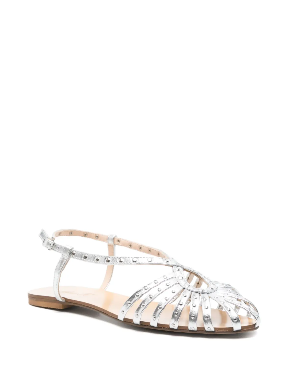 Anna F. Camelia sandals - Zilver