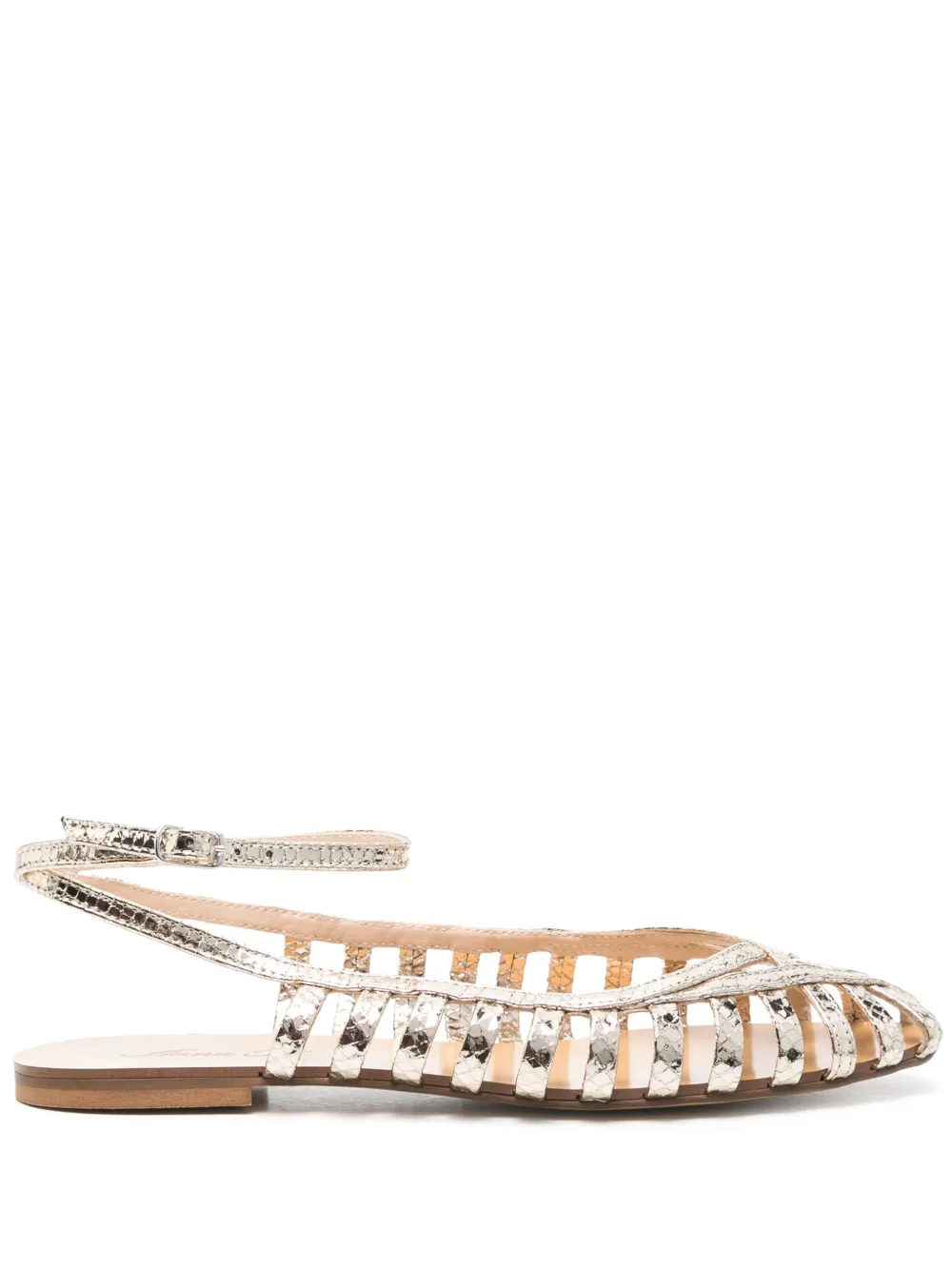 Anna F. leather sandals Gold