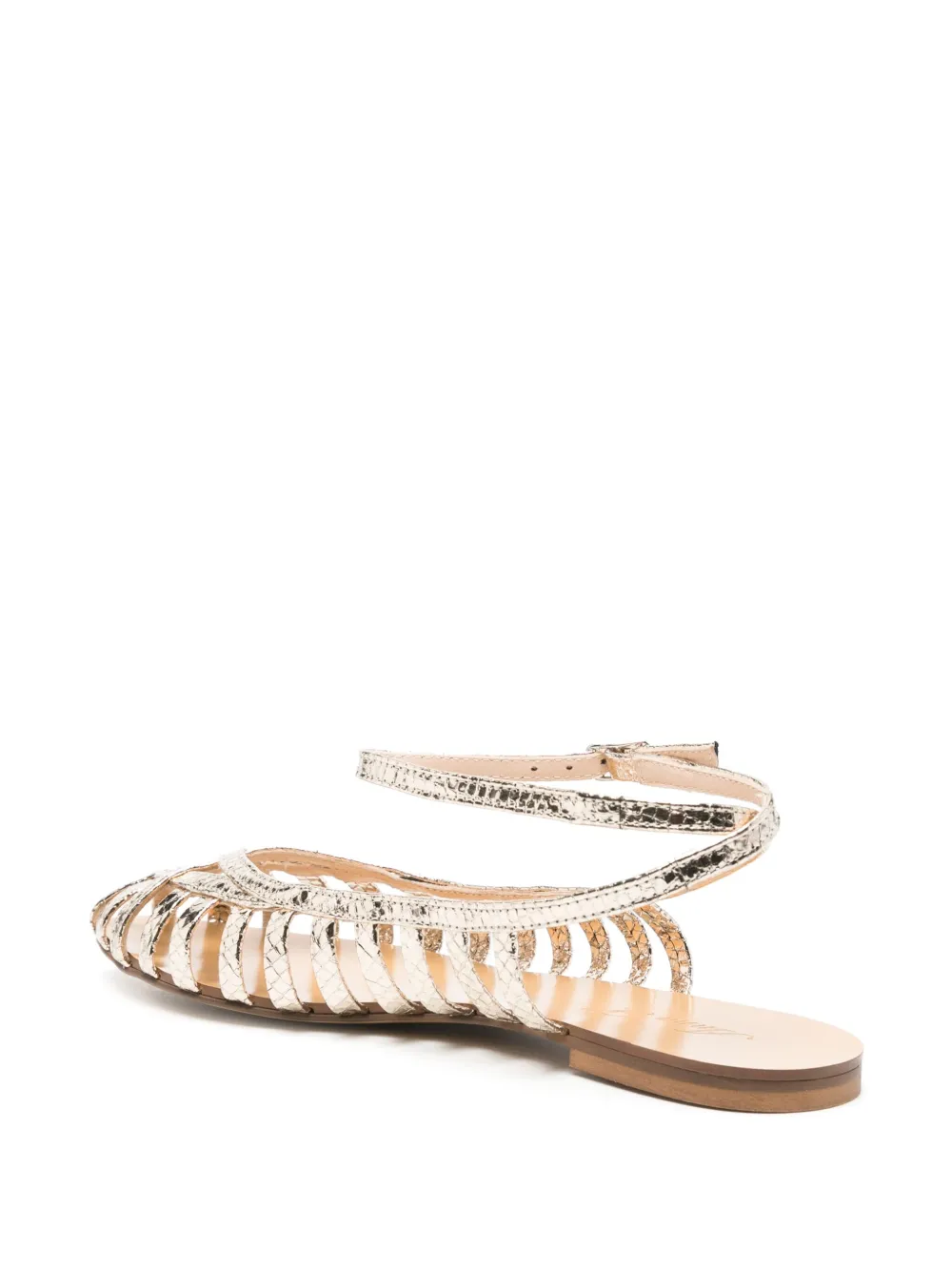 Anna F. leather sandals Gold