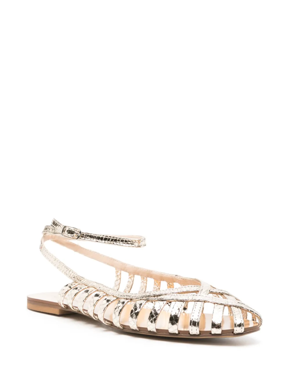 Anna F. leather sandals - Goud