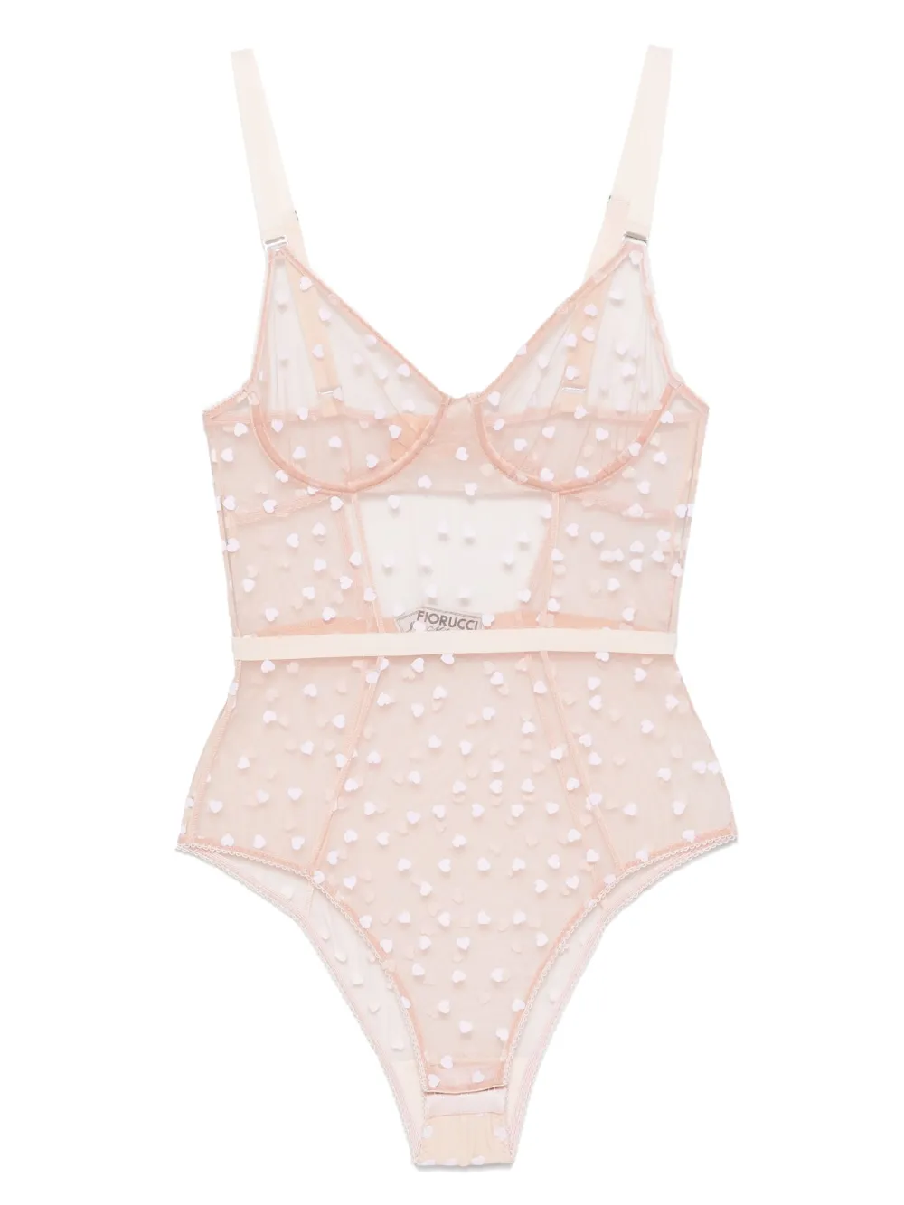 Fiorucci heart-print bodysuit | Neutrals | Image 1