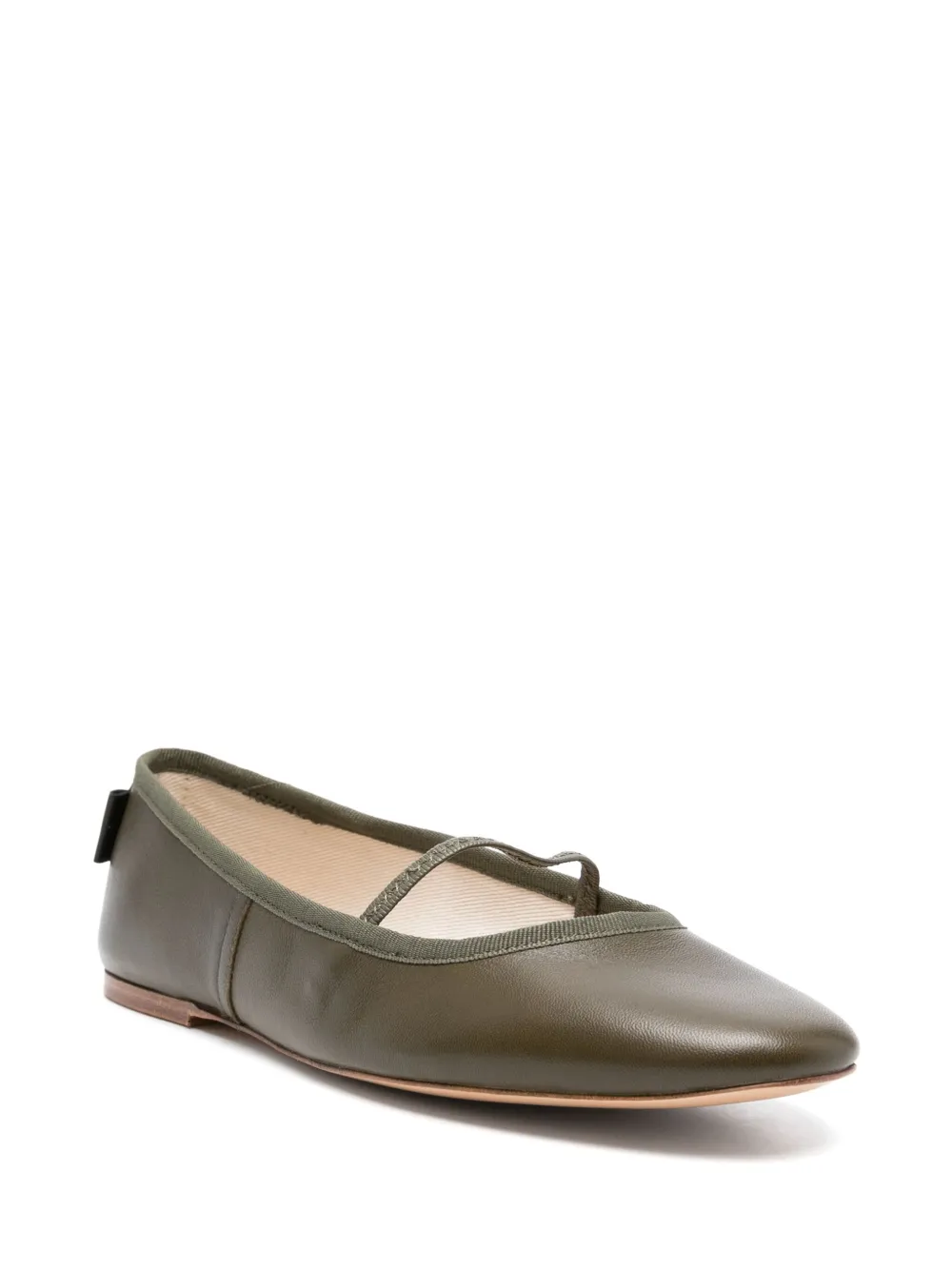 A.P.C. leather ballet flats Groen