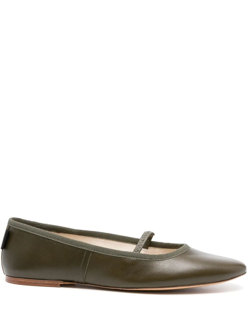 A.P.C. leather ballet flats Groen
