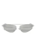 Michael Kors chain-embellished geometric sunglasses - Silver Shiny