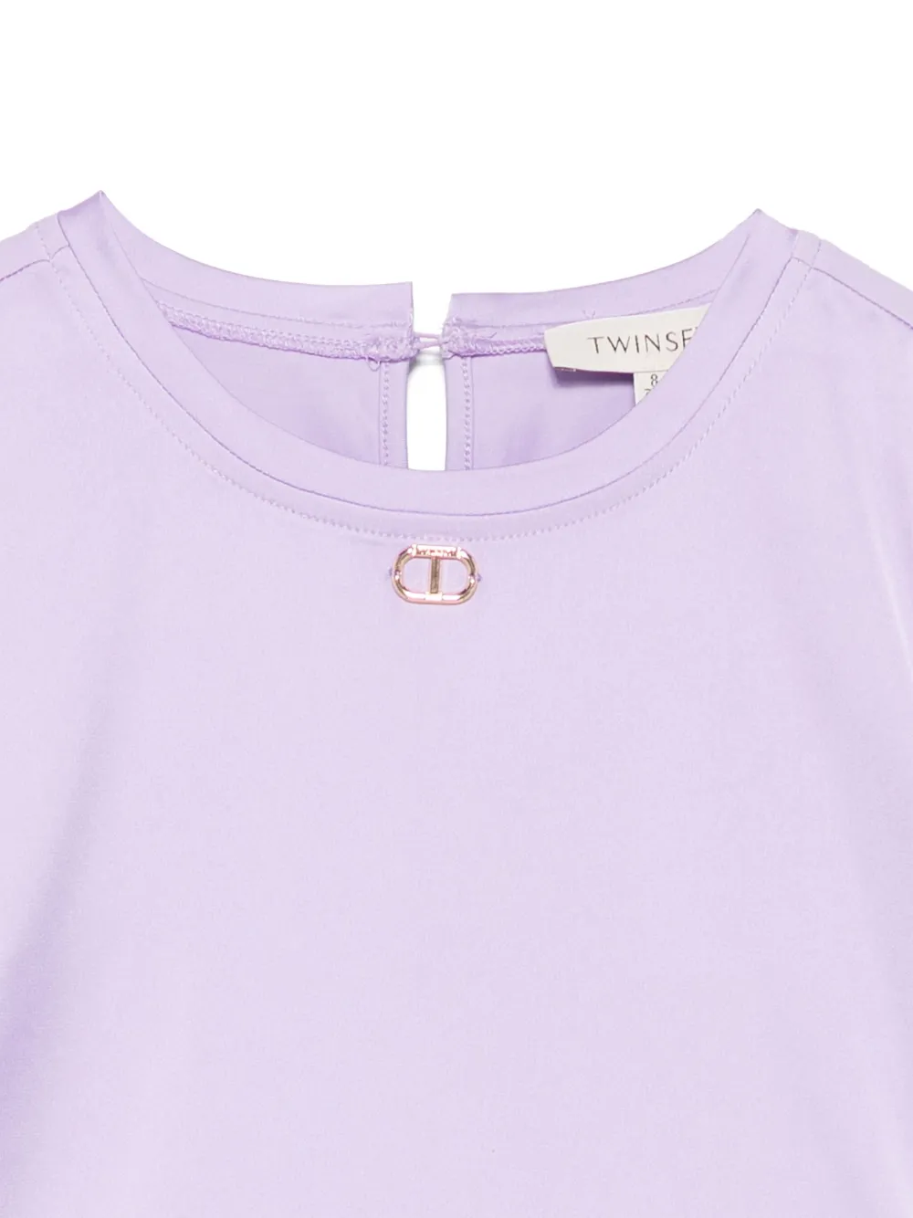 TWINSET Kids T-shirt met vlakken Paars