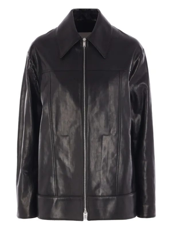 【楽ギフ_包装】 Sander Jil zip-up FARFETCH | Black | Jacket ジャケット・アウター