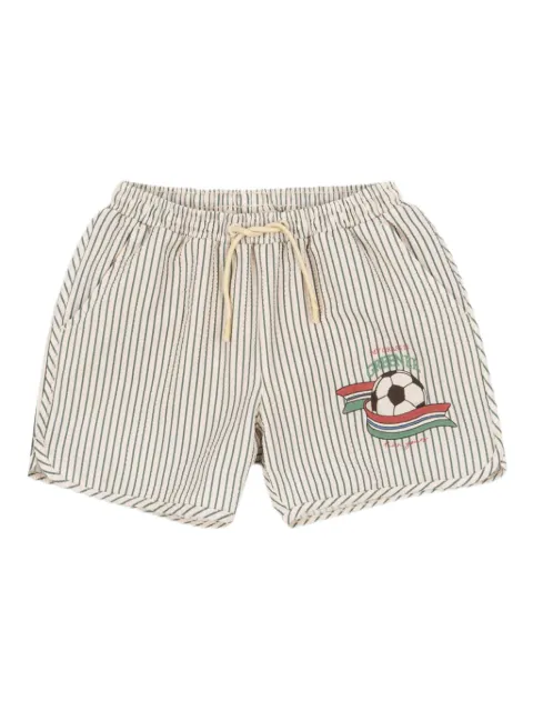 Konges Sløjd shorts de playa con rayas estampadas