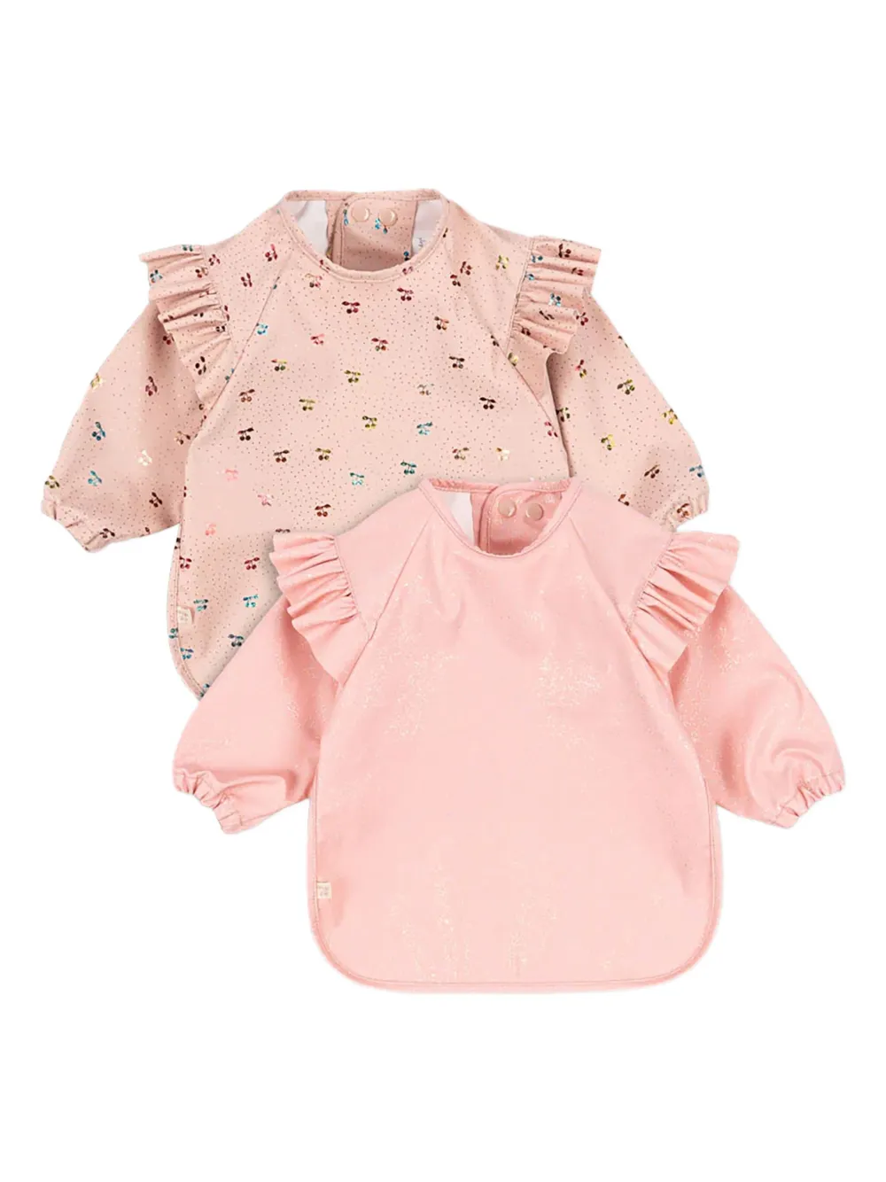 Konges Sløjd cherry-motif bib (set of two) | Pink | Image 1
