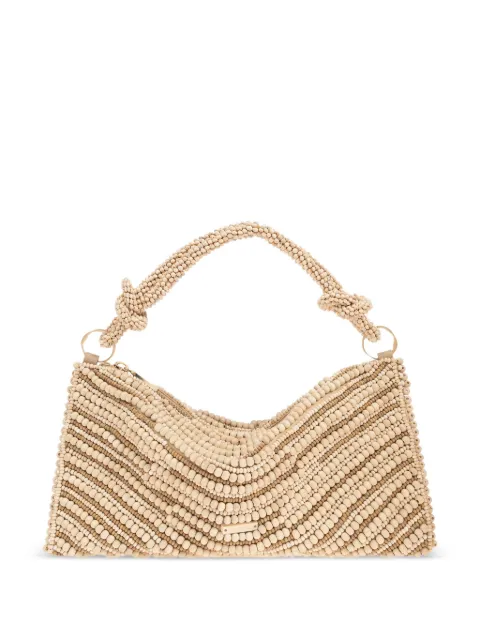 Cult Gaia tote con detalles de cuentas de madera