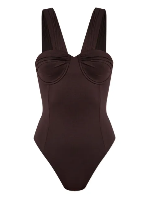 Balmain logo swimsuit