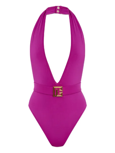 Balmain belted swimsuit 