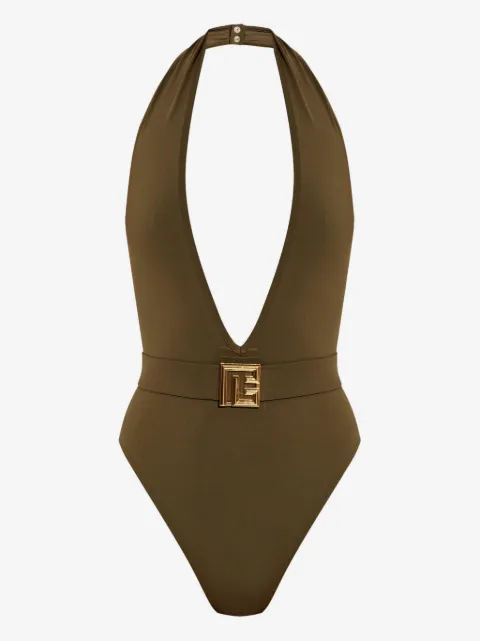 Balmain logo swimsuit