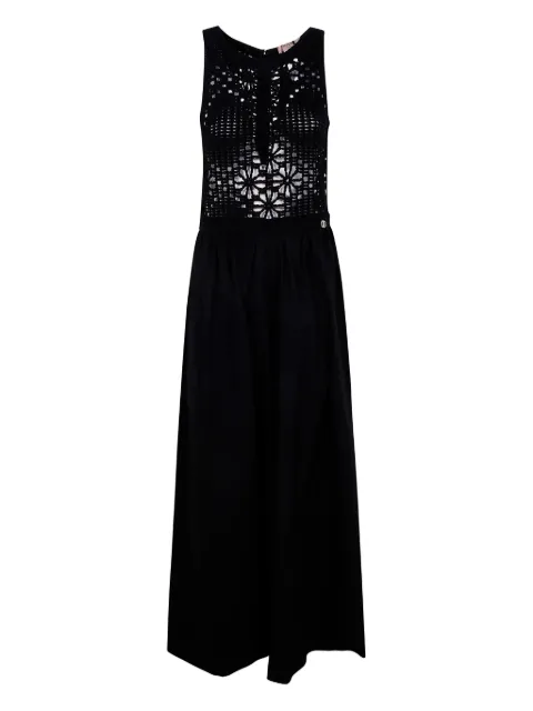 TWINSET crochet-panelled maxi dress