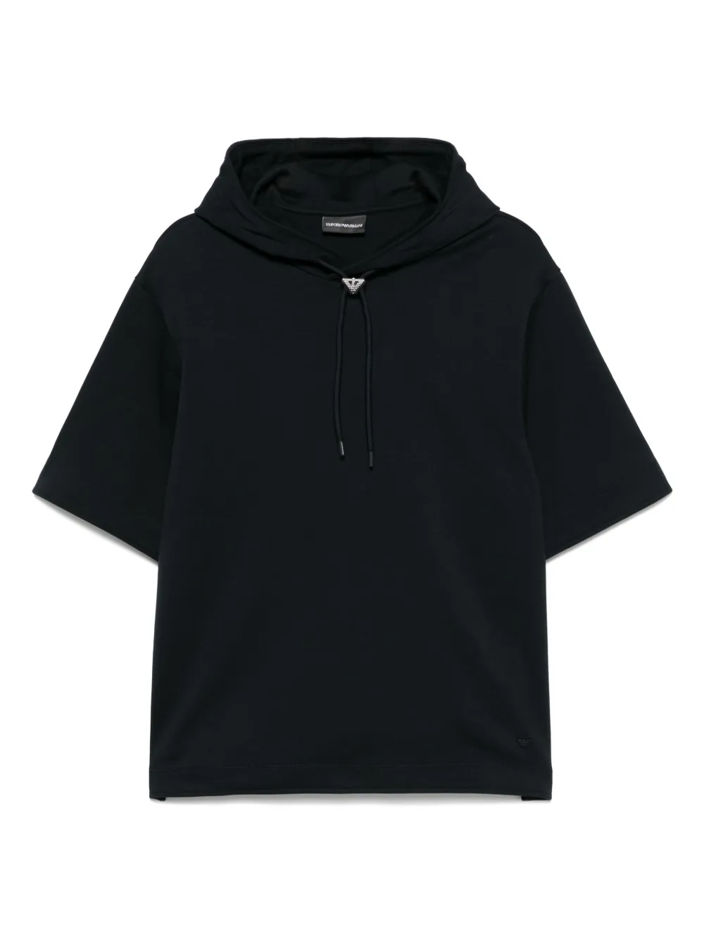 Emporio Armani Hoodie met korte mouwen Blauw