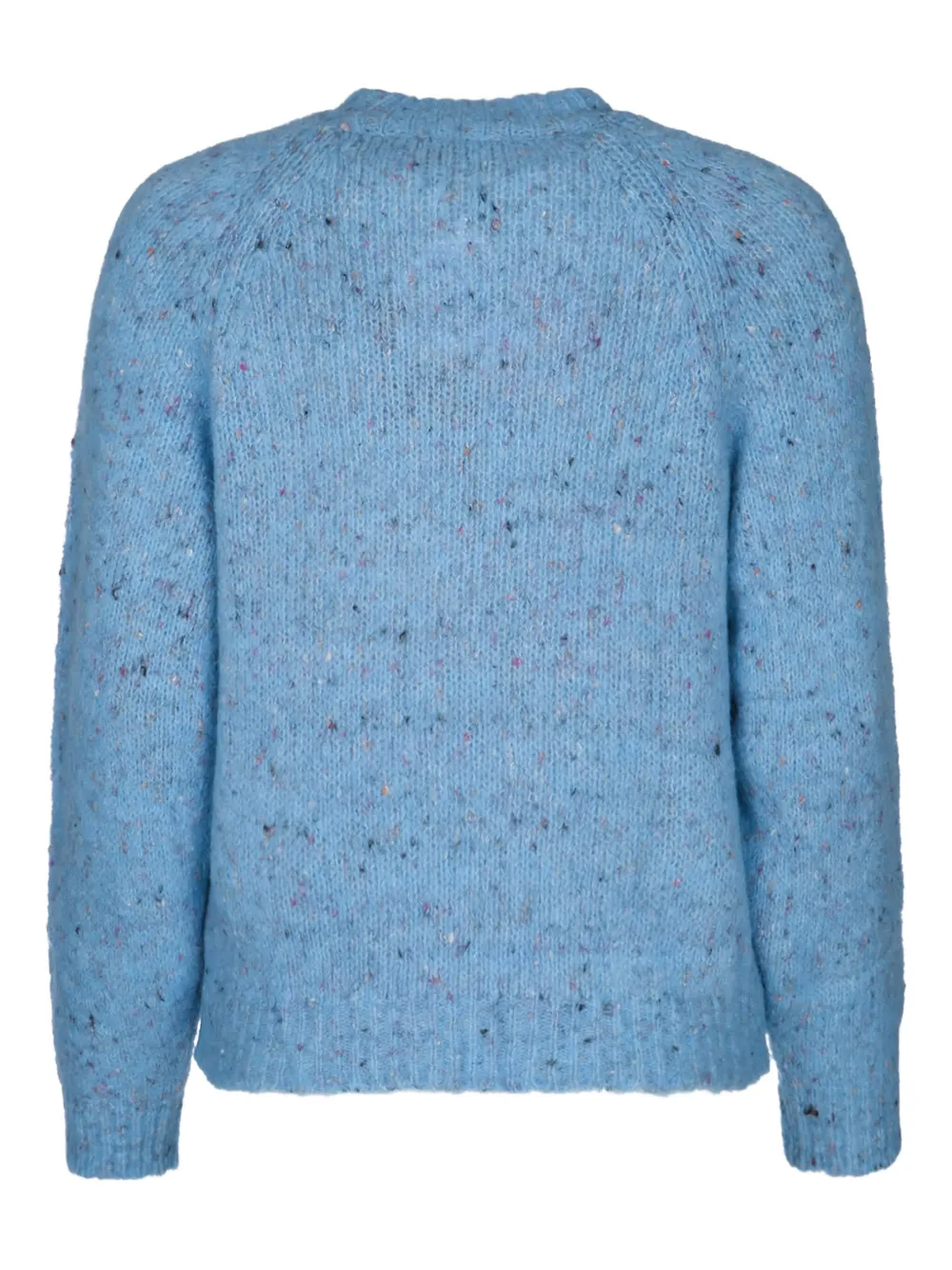 I BLUES SPECKLED-KNIT SWEATER