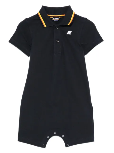 K Way Kids short-sleeve polo romper