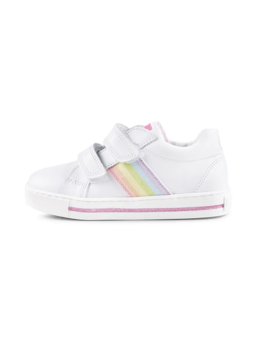 Falcotto rainbow-stripe sneakers White