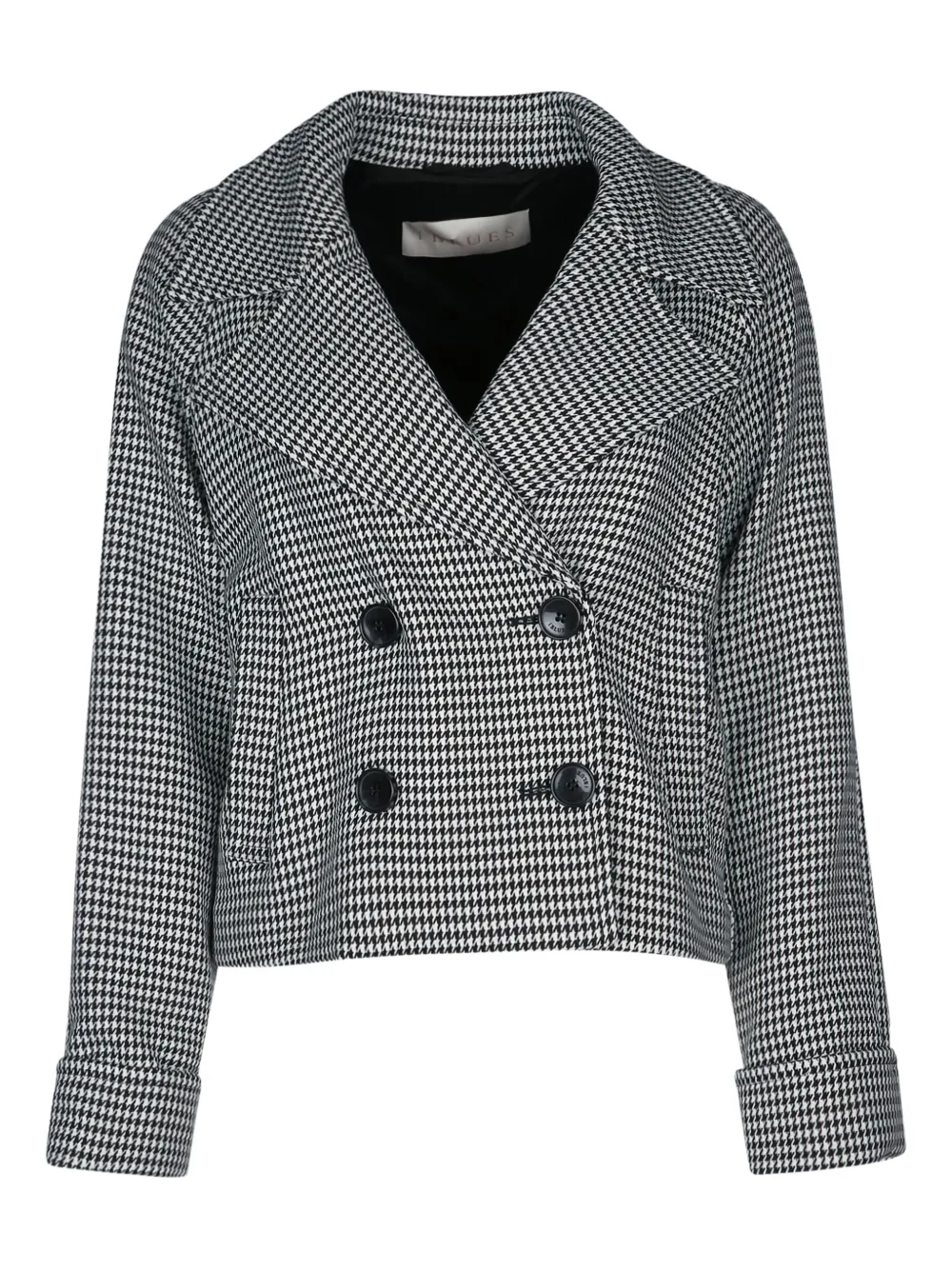I BLUES HOUNDSTOOTH DOUBLE-BREASTED JACKET