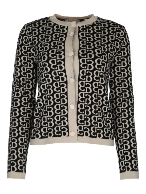 I BLUES monogrammed button-up cardigan