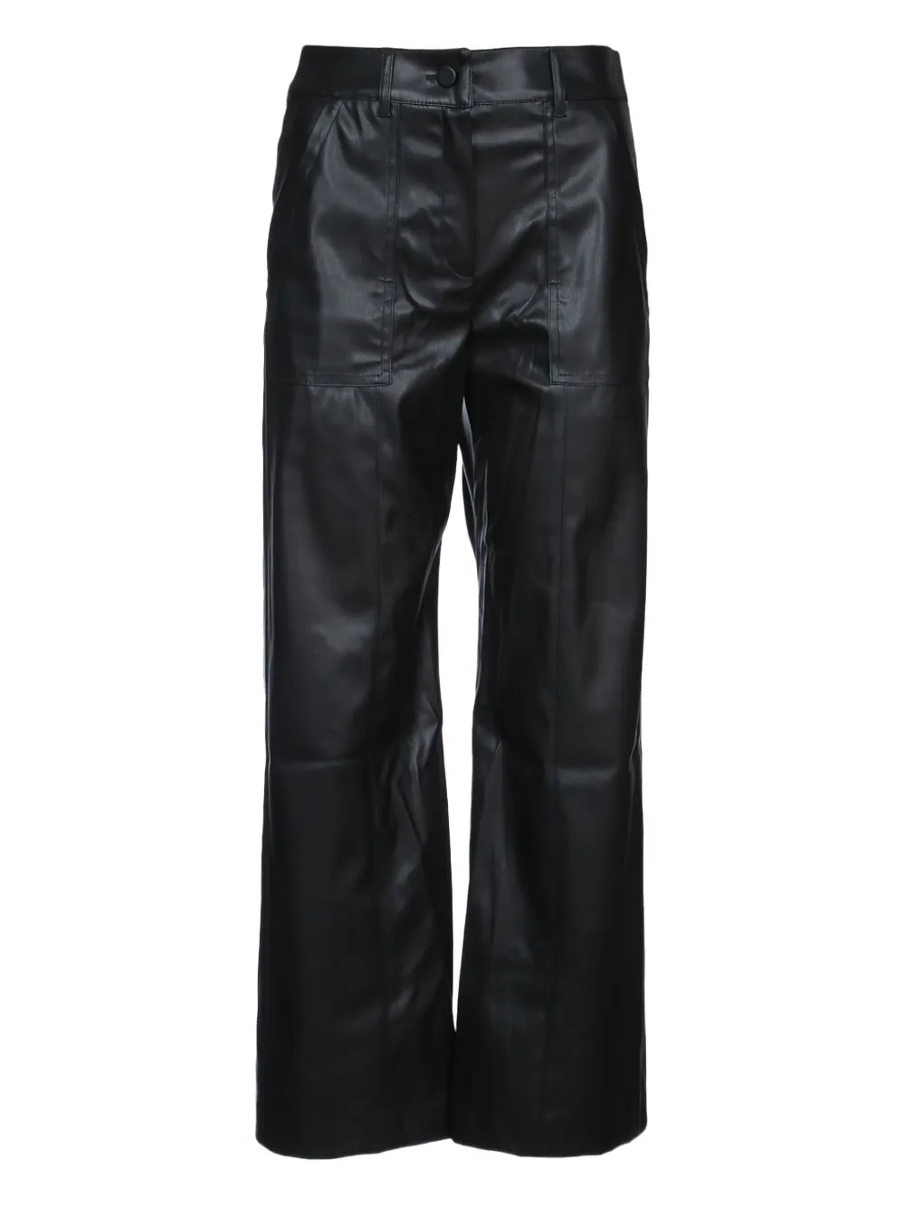 I BLUES FAUX-LEATHER TROUSERS